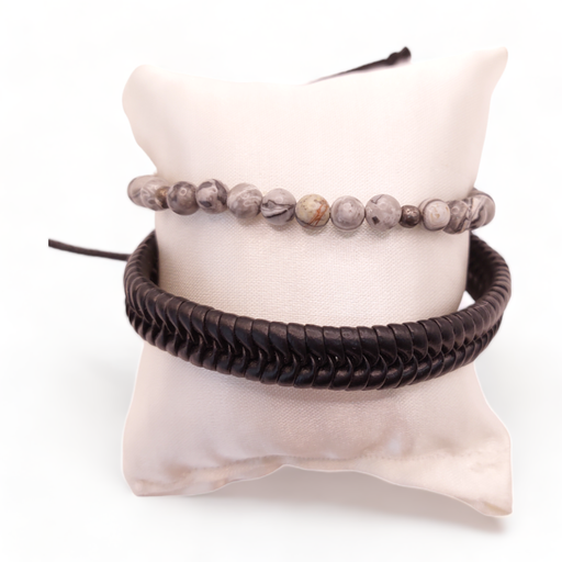 Pulsera Hematita Gris