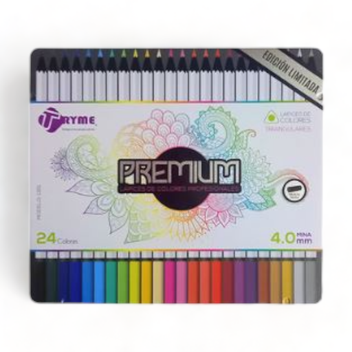 COLORES LAPICES CAJA METALICA
