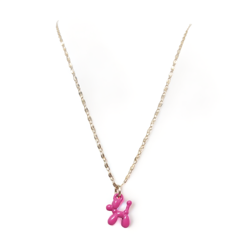 Collar dije perro rosa