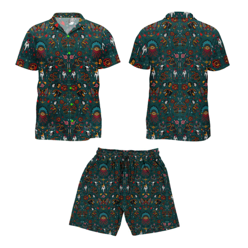 Conjunto short y camisa Tattoos