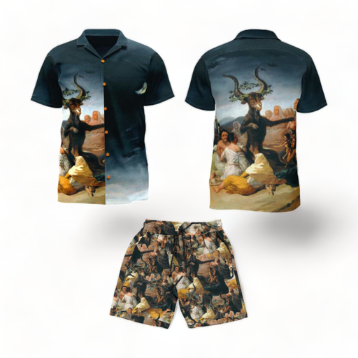 Conjunto short y camisa Aquelarre