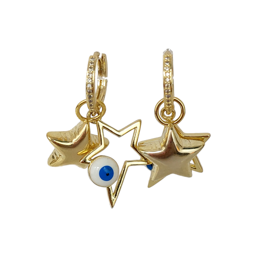 Arracada Estrellas Ojo Turco