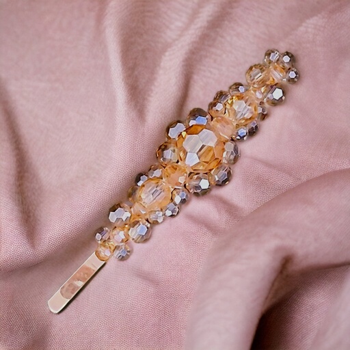 Pasador Grande (Swarovski Beige)